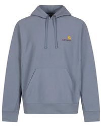 Carhartt - American Script Logo-Embroidered Hoodie - Lyst
