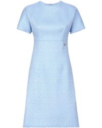 Dolce & Gabbana - Robe Midi En Tweed Rachel À Logo Dg - Lyst