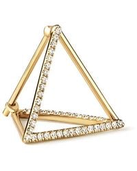 Shihara - Diamond Triangle Earring 15 (03) - Lyst