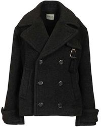 DURAZZI MILANO - Double-Breasted Wool Peacoat - Lyst