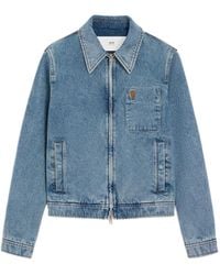 Ami Paris - Jacket Adc Zipped Jacket - Lyst