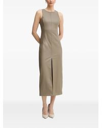 ARMANI EXCHANGE - Mouwloze Midi-Jurk Met Split - Lyst