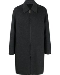 Fendi - Zip-Up Cashmere Coat - Lyst