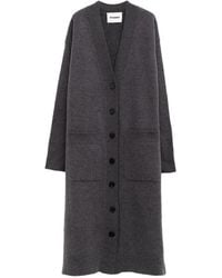 Jil Sander - Button Patch-Pocket Long Cardigan - Lyst