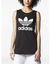 adidas - トレフォイルロゴ タンクトップ - Lyst