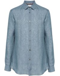 Paul Smith - Chambray Linen Shirt - Lyst