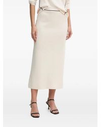 Ouí - Trim-Detail Mid Skirt - Lyst