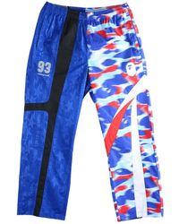 A Bathing Ape - Camo-Print Panelled Track Pants - Lyst