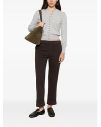 Alpha Studio - Button-Up Crew-Neck Cardigan - Lyst