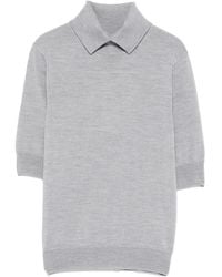 Herskind - Collared Knit T-Shirt - Lyst