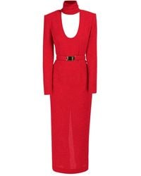 ROWEN ROSE - Vestido con cuello drapeado - Lyst