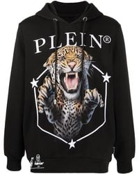 Philipp Plein - Tiger Print Long-Sleeved Hoodie - Lyst