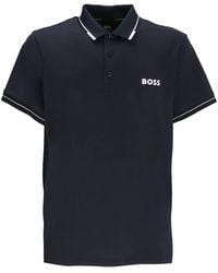 BOSS - Paul Pro Logo-Print Polo Shirt - Lyst