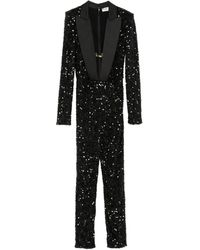 Elisabetta Franchi - Jumpsuit Verfraaid Met Pailletten - Lyst