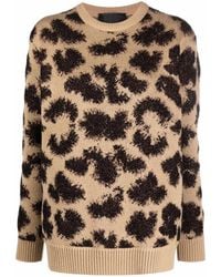 Philipp Plein - Long-sleeved Lurex Leopard Jumper - Lyst