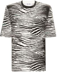 The Attico - Zebra-print Short-sleeved T-shirt - Lyst