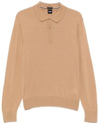 BOSS - Long-Sleeve Polo-Collar Sweater - Lyst
