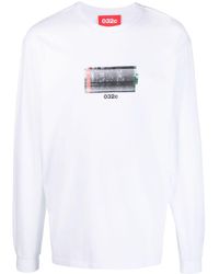 032c - Long-sleeve Organic-cotton T-shirt - Lyst