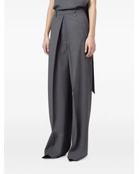 GIUSEPPE DI MORABITO - Wrap-Detail Wide-Leg Trousers - Lyst