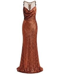 Gemy Maalouf - Sequin-Embellished Beaded-Strap Dress - Lyst