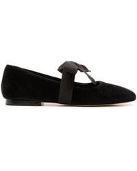Sarah Chofakian - Gris ベルベット フラットシューズ - Lyst