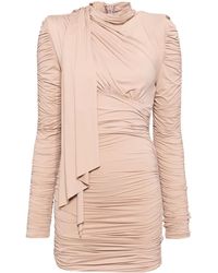 Elisabetta Franchi - Ruched Mini Dress - Lyst