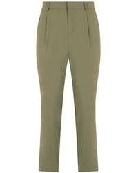 K-Way - Pleated Tapered Trousers - Lyst