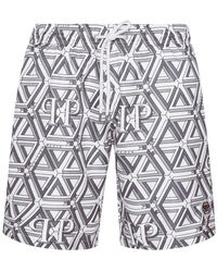 Philipp Plein - Short Swim Boxer Monogram - Lyst