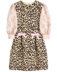 Valentino Garavani - Vestido con estampado de leopardo - Lyst