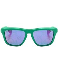 Gucci - Gg Supreme Square-Frame Sunglasses - Lyst