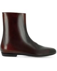 Dries Van Noten - Leather Sock Boots - Lyst