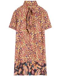 Dries Van Noten - Viscose Shirt Dress - Lyst