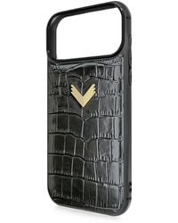 Velante - Croc-Embossed Leather Iphone 18 Pro Max Phone Case - Lyst