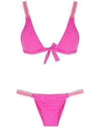 Amir Slama - Tie-Fastening Triangle Bikini Set - Lyst