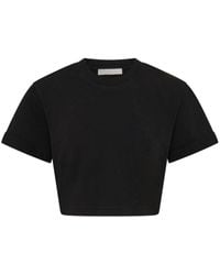 Dion Lee - Logo-embossed Cropped T-shirt - Lyst