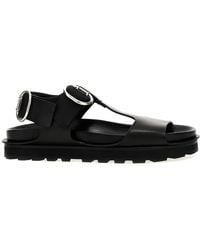 Jil Sander - Sandalen Aus Leder - Lyst