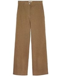 Psophia - Contrast-Stitch High-Waisted Trousers - Lyst