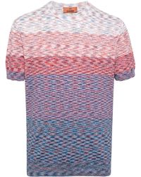 Missoni - T-Shirt mit Slub-Muster - Lyst