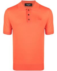 DSquared² - Polo En Laine À Logo Brodé - Lyst