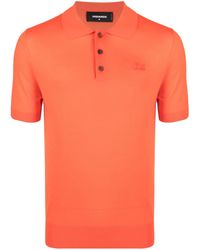 DSquared² - Polo En Laine À Logo Brodé - Lyst