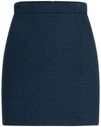 Patou - Organic-Cotton Tweed Mini Skirt - Lyst
