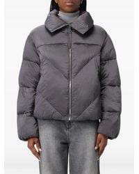 BOSS - Quilted High-Neck Jacket - Lyst