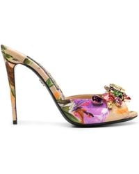 Dolce & Gabbana - Mules Bloom con stampa - Lyst