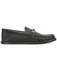 Sergio Rossi - Bitt Logo-Plaque Ruched Loafers - Lyst