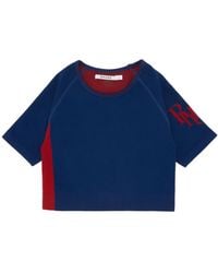 Rhude - Logo-Print Cropped Top - Lyst