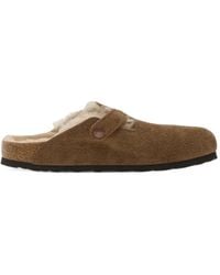 Birkenstock - Boston Shearling Slippers - Lyst