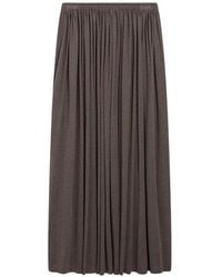 Max Mara - Livrea Pleated Jersey Maxi Skirt - Lyst