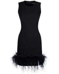 IMROSKA - Robe Courte 7 Heaven Bordée De Plumes - Lyst