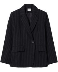 Claudie Pierlot - Striped Wool-Blend Jacket - Lyst