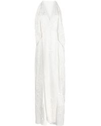 Zeus+Dione - Robe En Soie Pomaki À Fleurs Brodées - Lyst